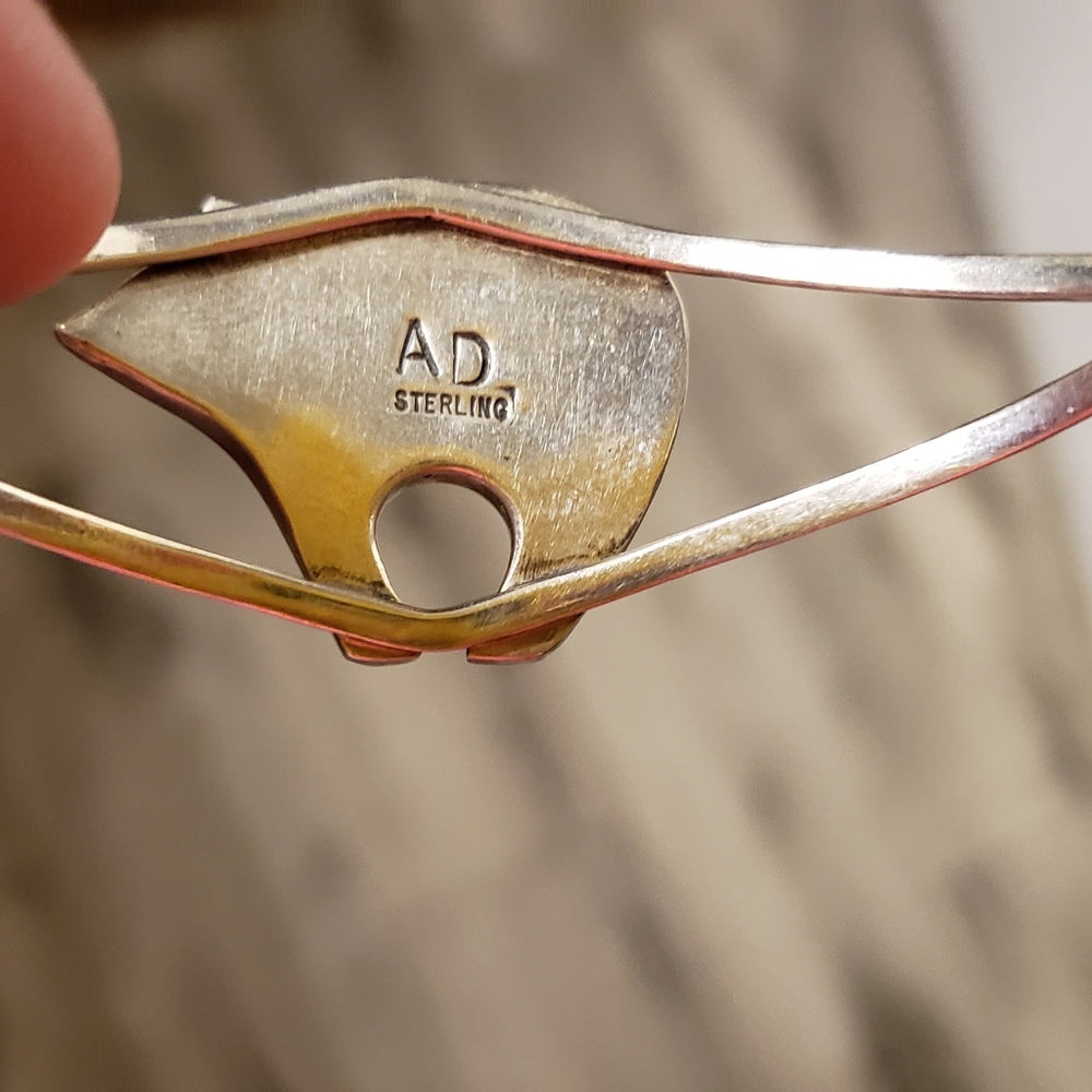 Sterling Silver Cuff With Multiple Inlay Stones. - image 2